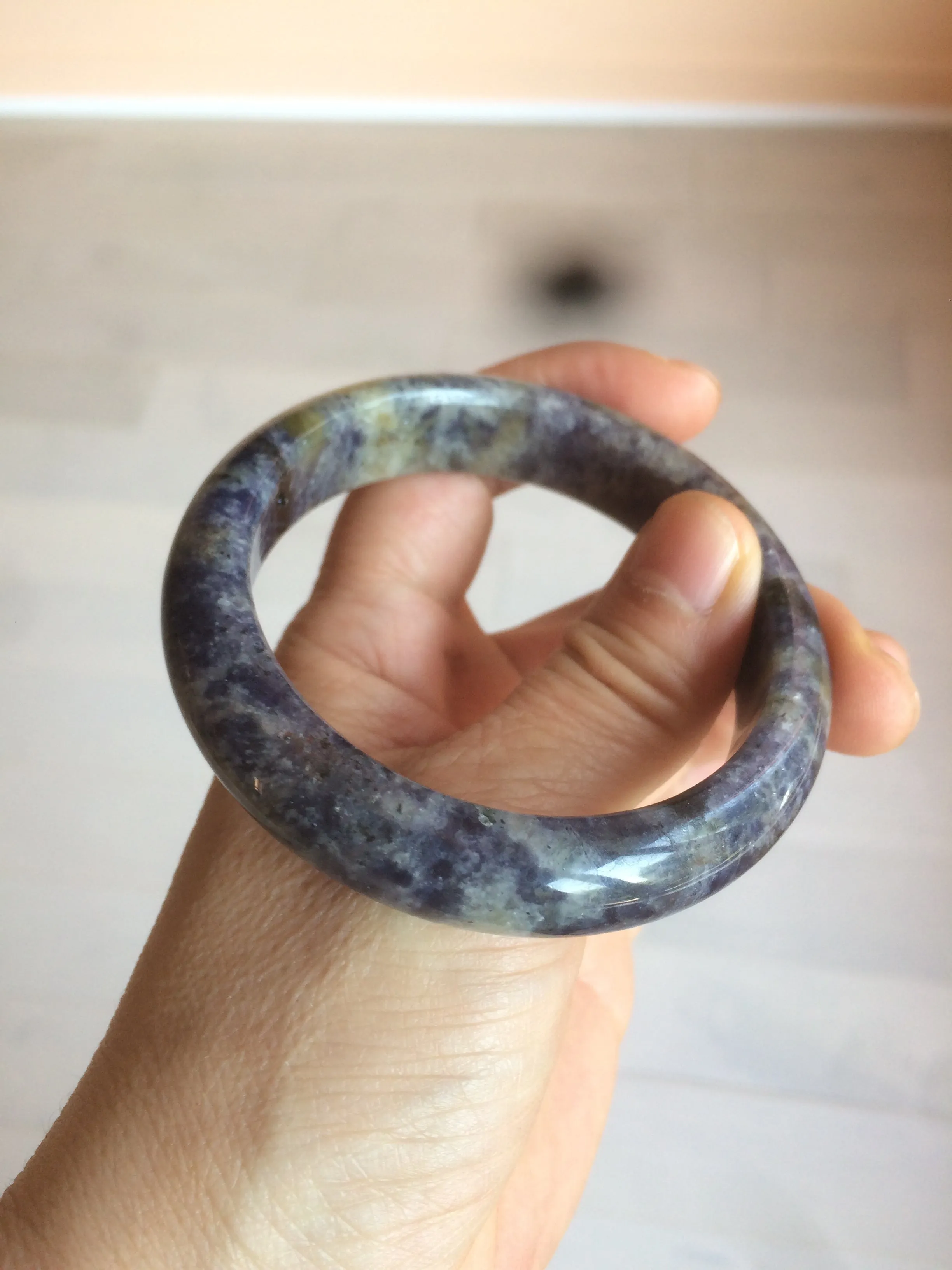 100% natural 54mm  blue/white/red/yellow Lazurite  (青金石) bangle CB70 (add on item)