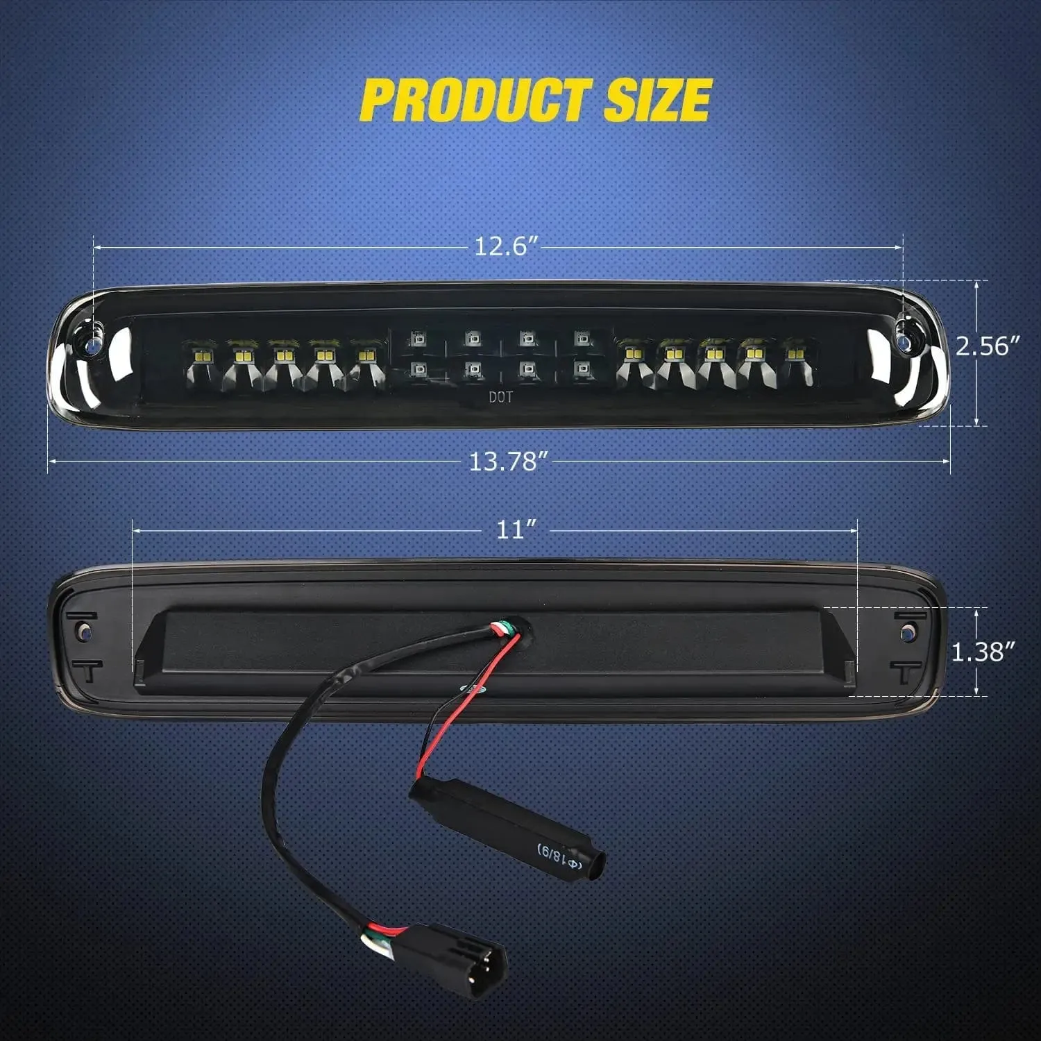 1999-2006 Chevy Silverado GMC Sierra 1500 2500 3500HD 2007 HD Classic Third Brake Light