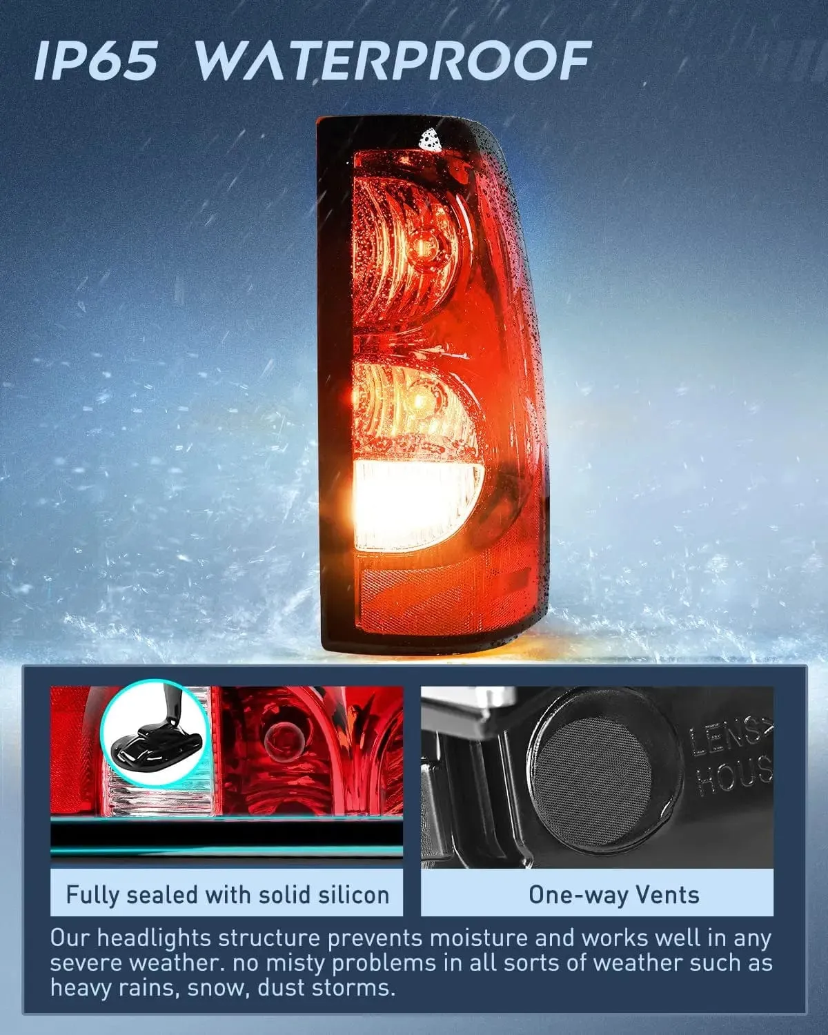 2003-2006 Chevy Silverado 1500 1500HD 2500 2500HD 3500 2007 Chevy Silverado 1500 2500 3500 Classic Tail light Assembly Passenger Side
