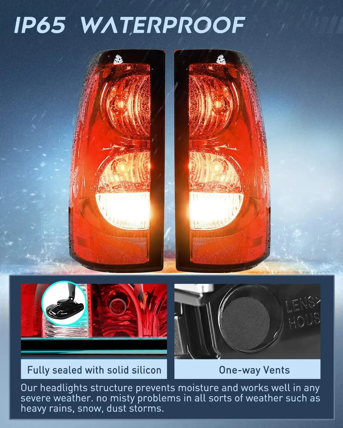 2003-2006 Chevy Silverado 1500 1500HD 2500 2500HD 3500 2007 Chevy Silverado 1500 2500 3500 Classic Tail light Assembly