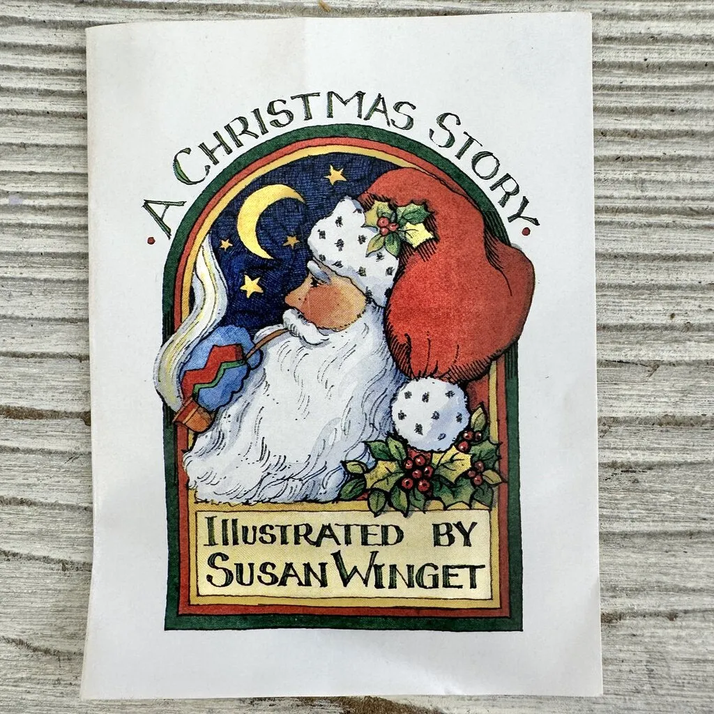 8 International China Ornaments “A Christmas Story” Porcelain 1996 Illustrated by Susan Winget w/Box /cb