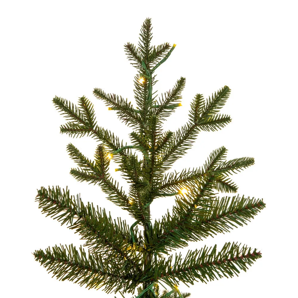 9'x57" Kamas Fraser Fir Artificial Xmas Tree with 3mm LED Color Changing Lights
