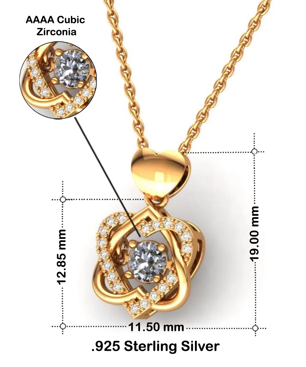 Admixture Technician Wife Heart Knot Gold Necklace No One Should Underestimate A Woman Who Is Also An Admixture Tech