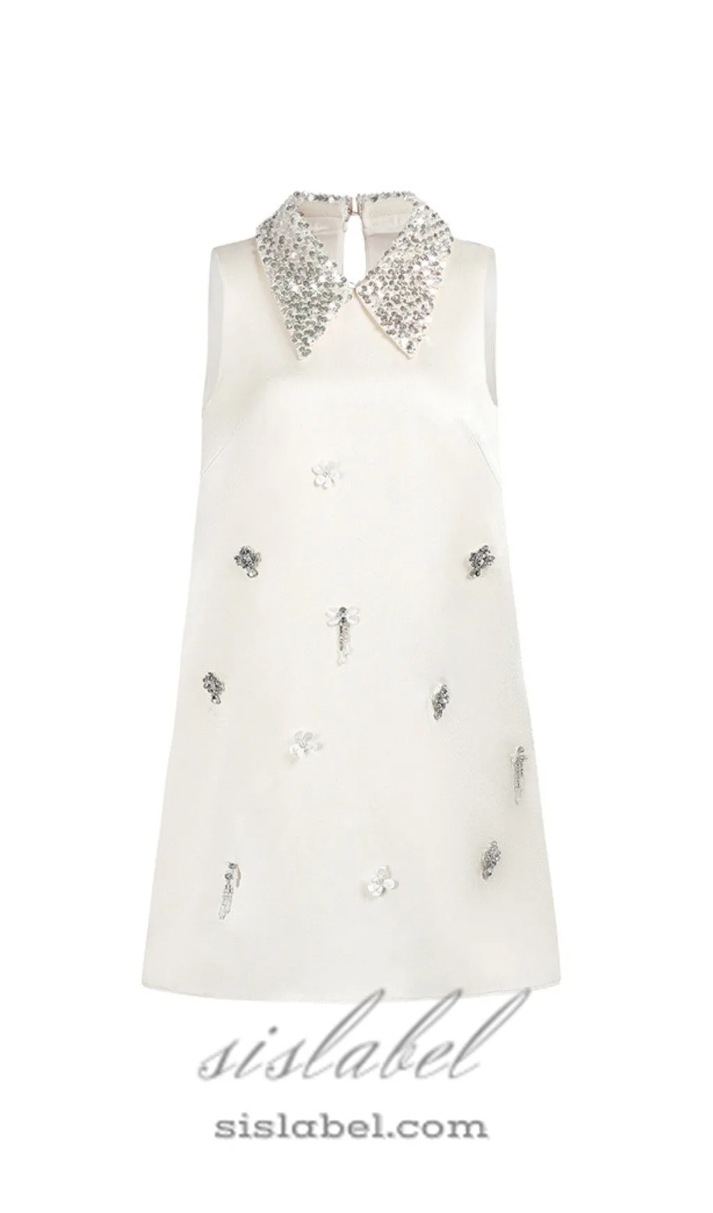 ANNOT SEQUIN COLLAR MINI DRESS