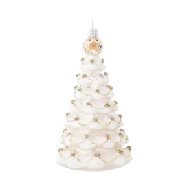 Berry & Thread Gold & Silver Tree Glass Ornament