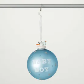 Blue Baby Boy Ball Ornament