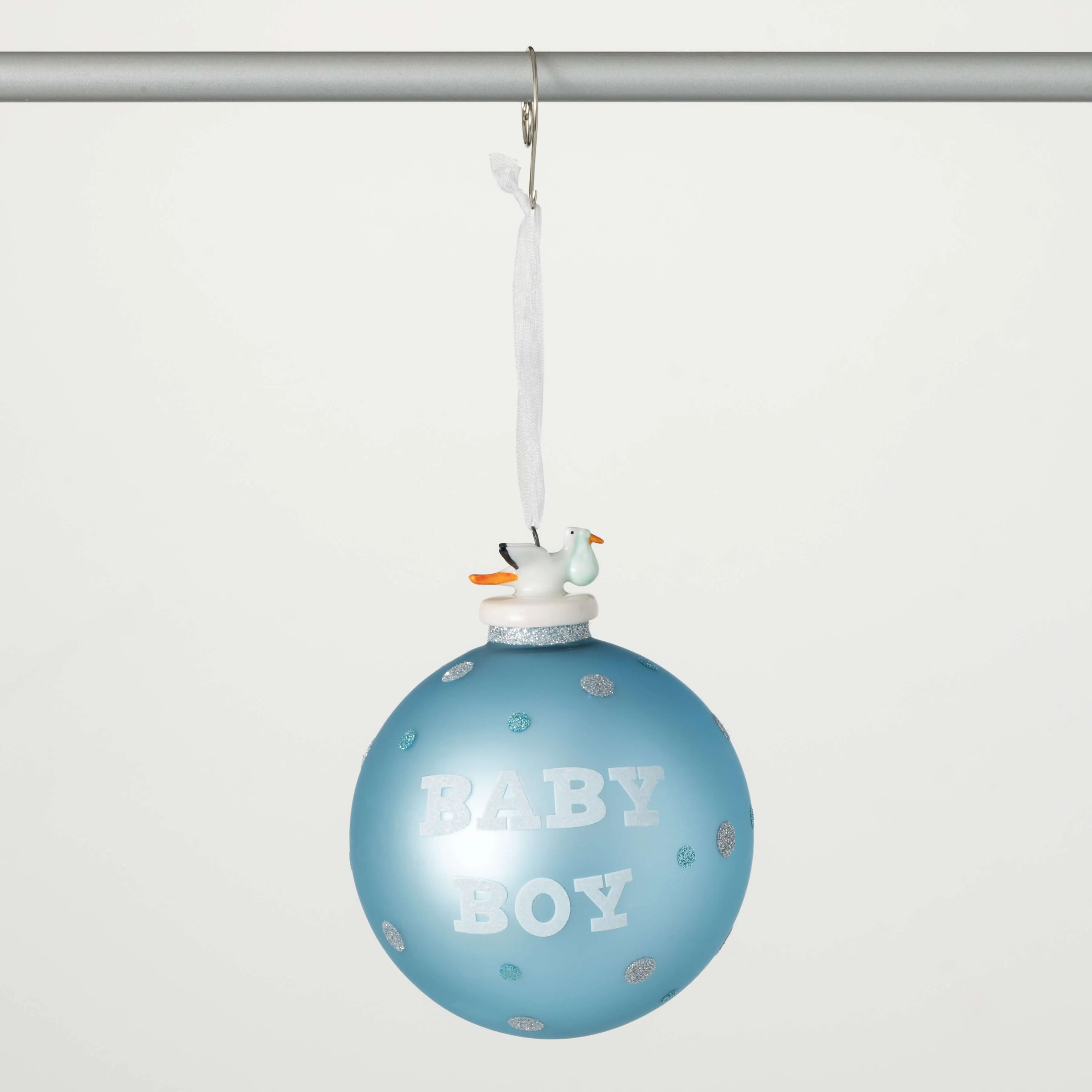 Blue Baby Boy Ball Ornament