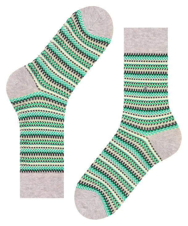 Burlington Fair Isle Men's Socks Arctic Mel
