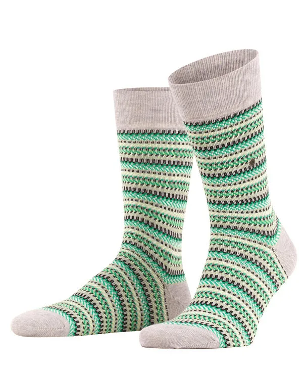 Burlington Fair Isle Men's Socks Arctic Mel