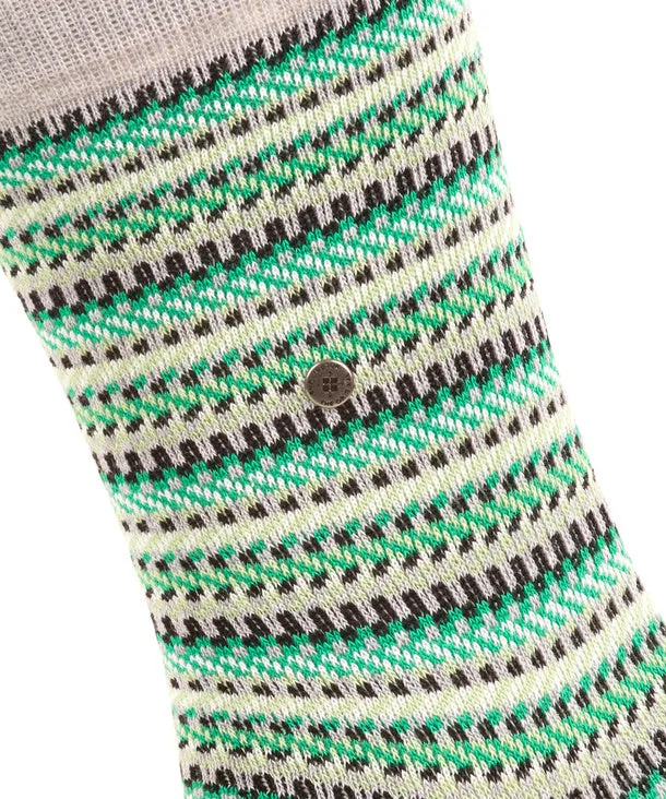 Burlington Fair Isle Men's Socks Arctic Mel