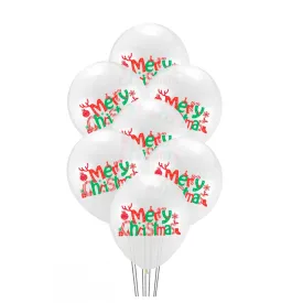 Christmas Balloons White