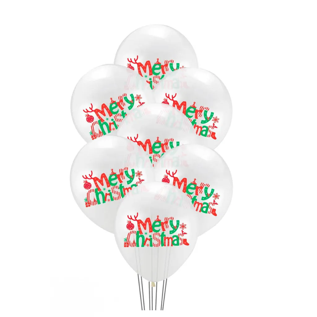 Christmas Balloons White