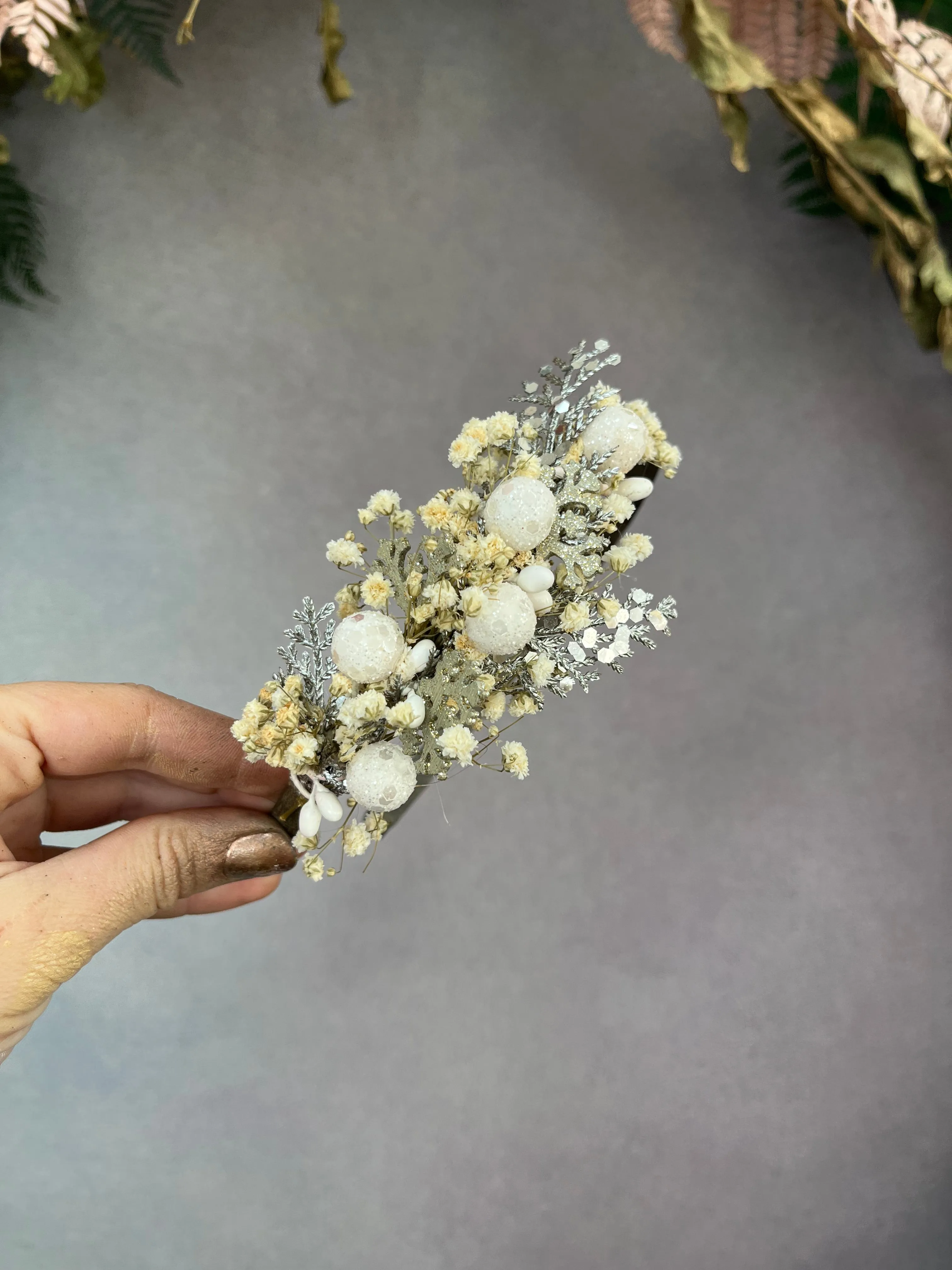 Christmas flower headband