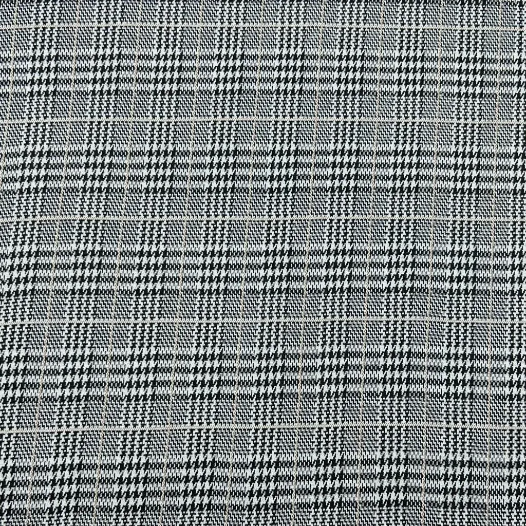 Dogtooth Checkered Knit Fabric