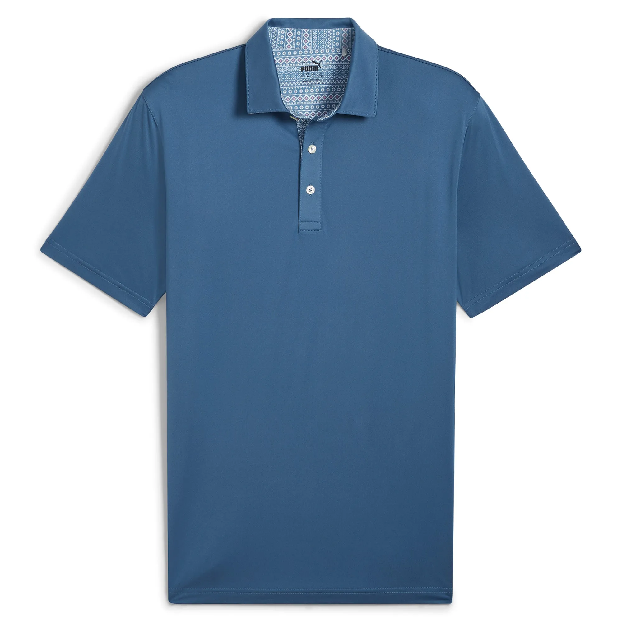 Fair Isle Trim Golf Polo