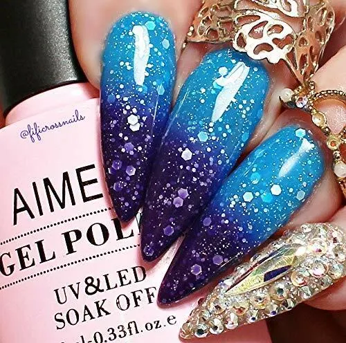 Glitter Purple to Glitter Blue (TC06)
