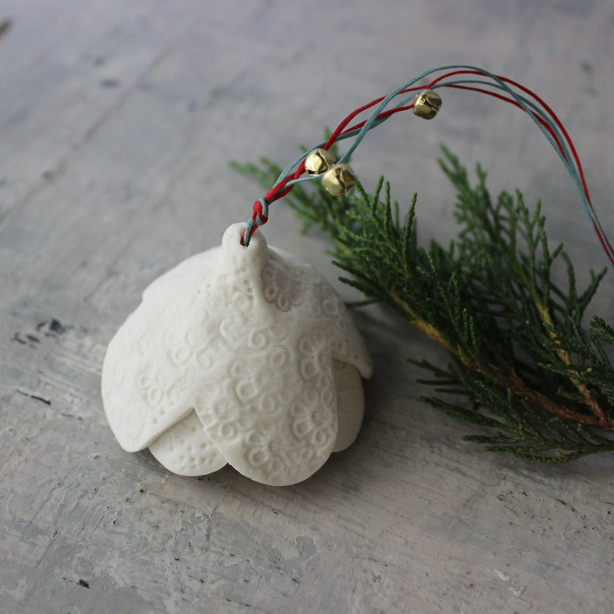 Hanging Porcelain Bell Ornaments