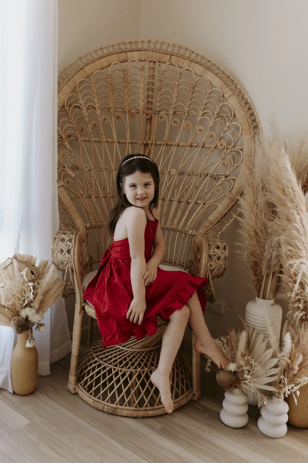 Holly Girls Red Christmas Dress