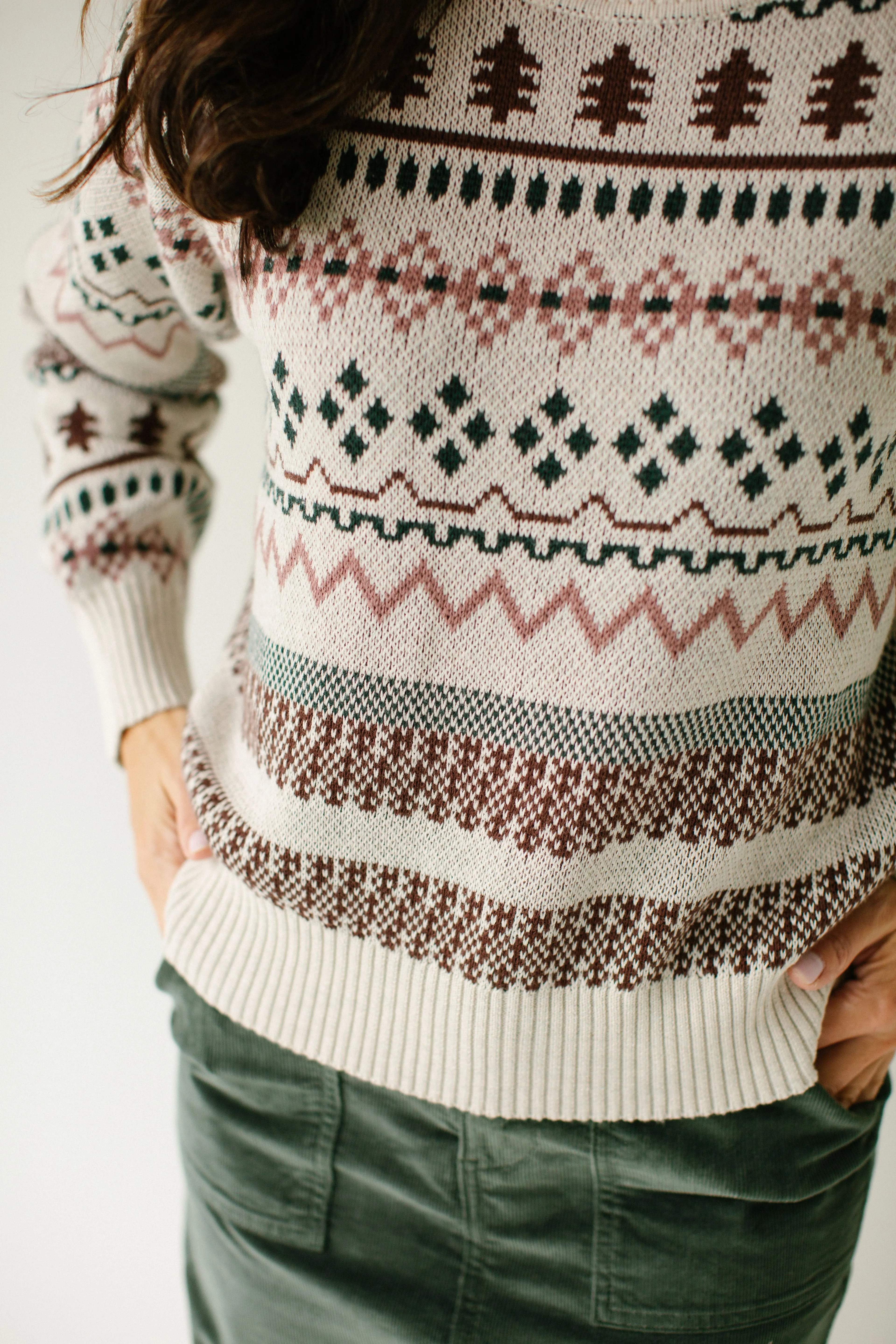 'Kelly' Fair Isle Cotton Sweater