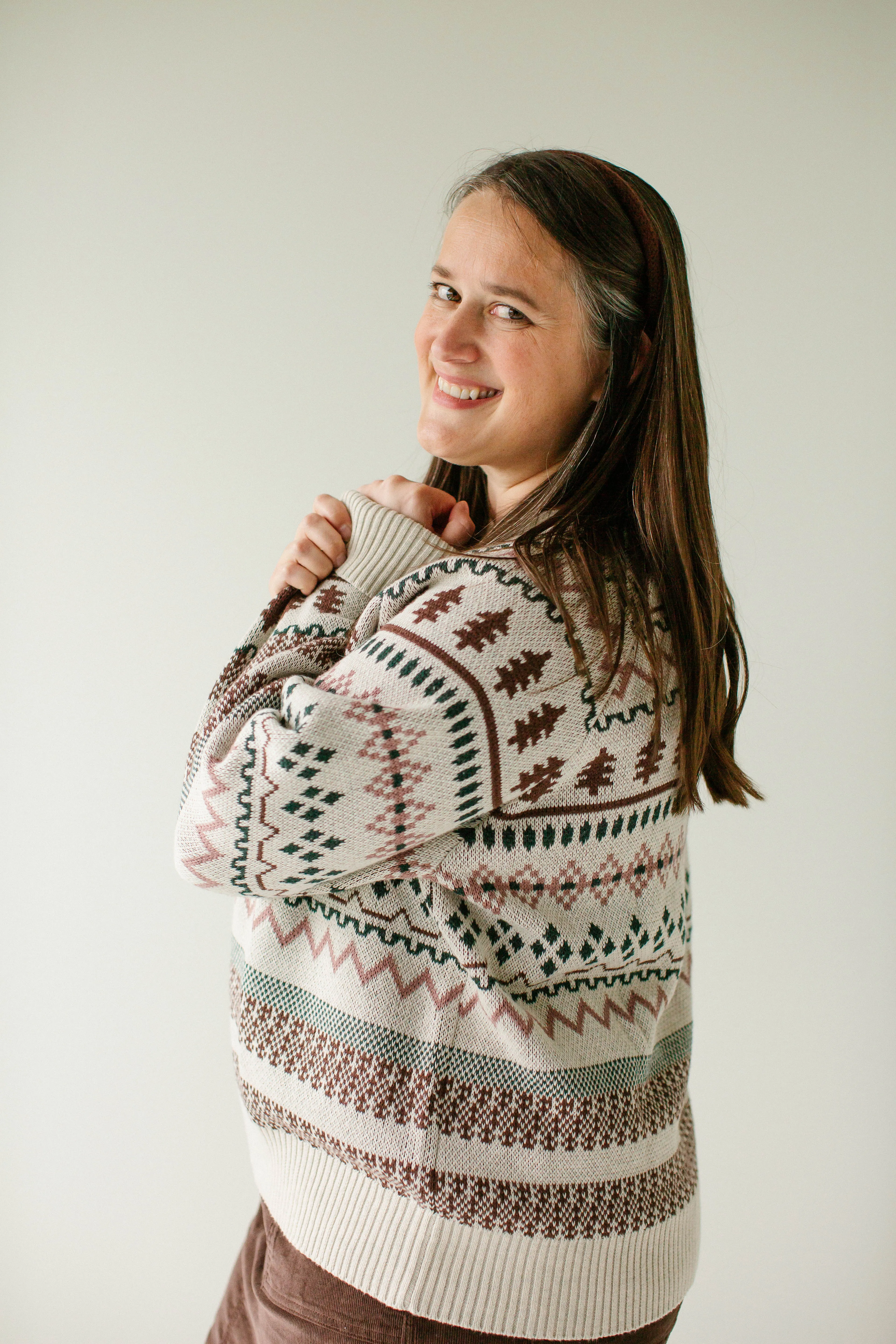'Kelly' Fair Isle Cotton Sweater