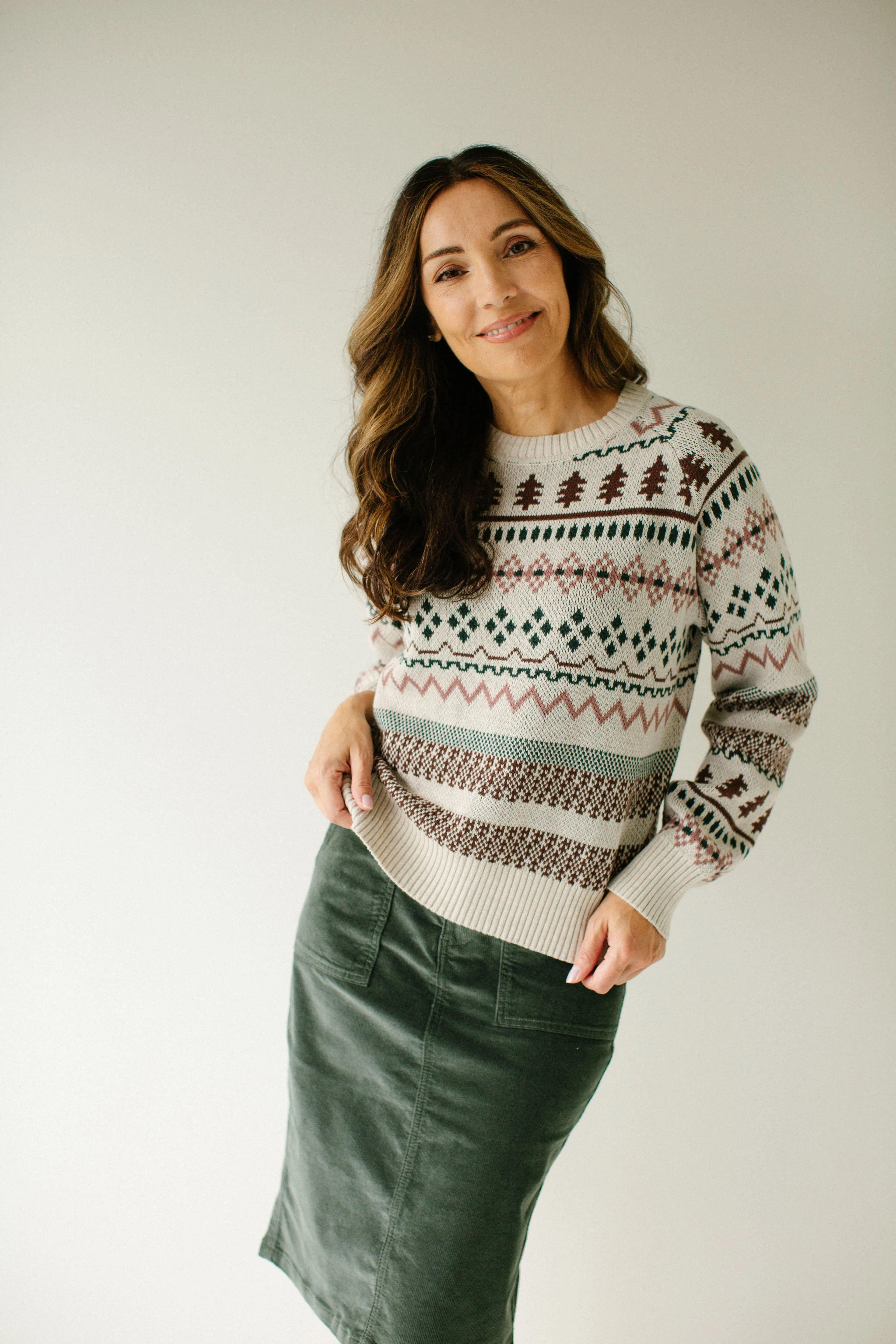 'Kelly' Fair Isle Cotton Sweater