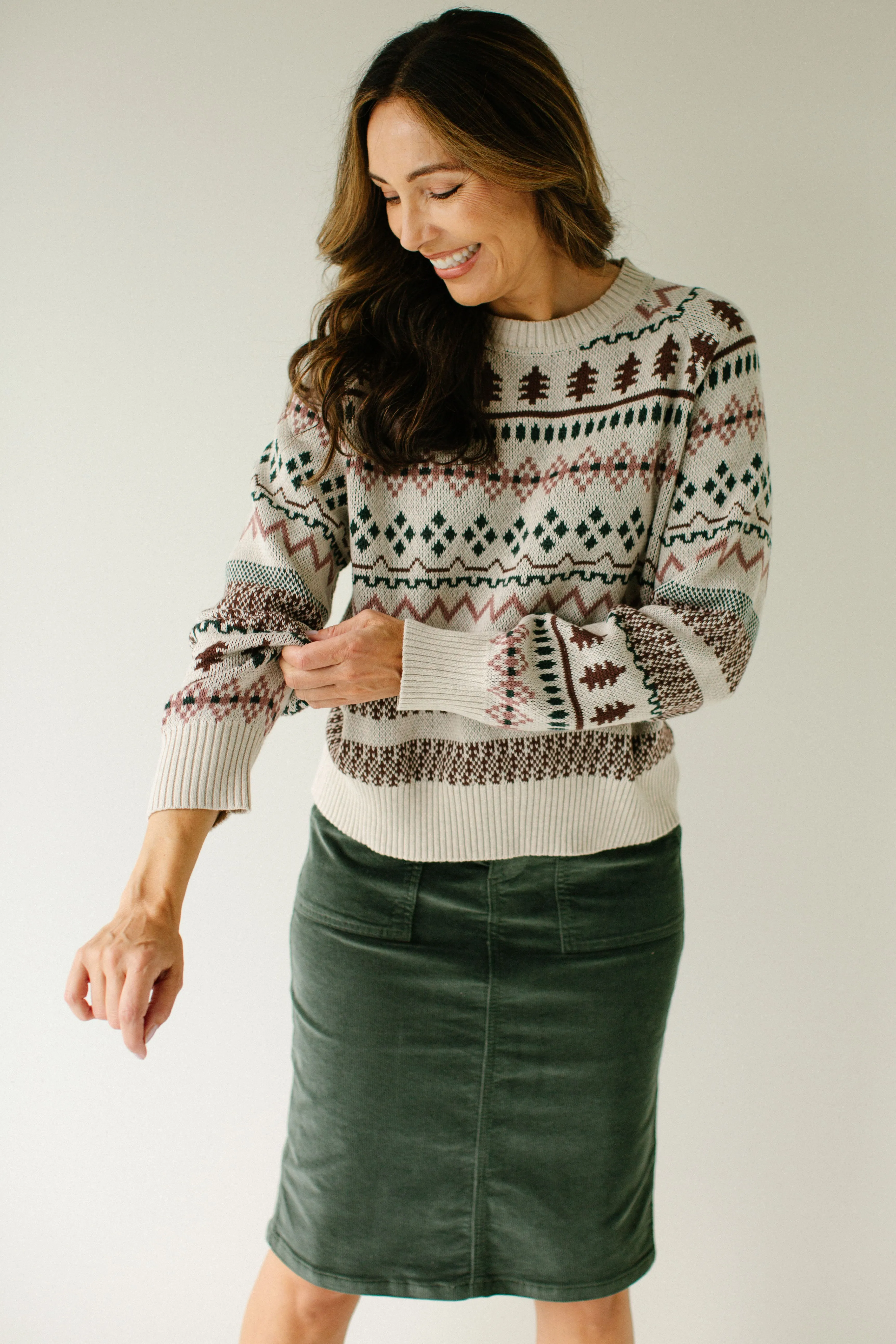'Kelly' Fair Isle Cotton Sweater