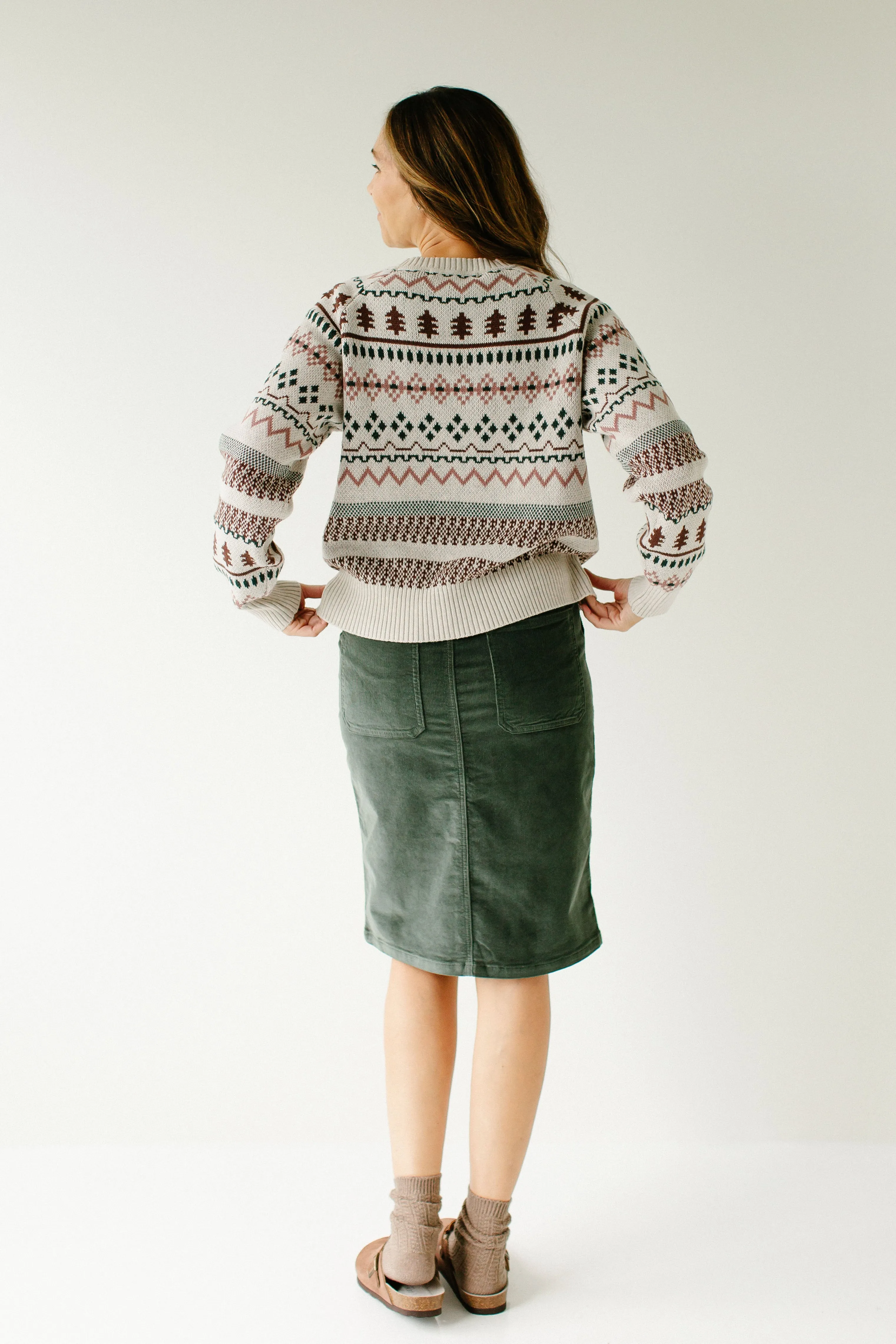 'Kelly' Fair Isle Cotton Sweater