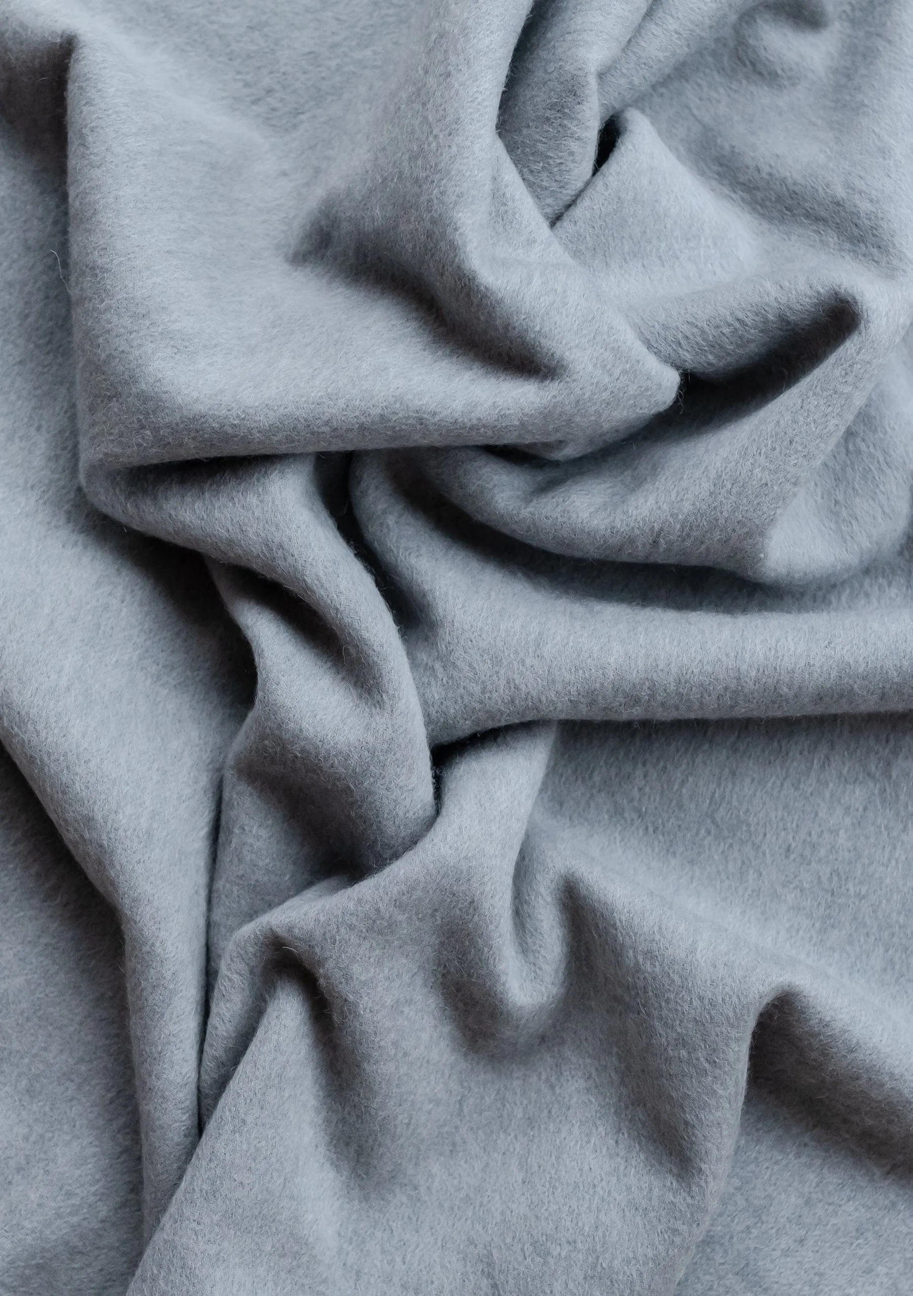 Lambswool Oversized Scarf in Light Grey Melange