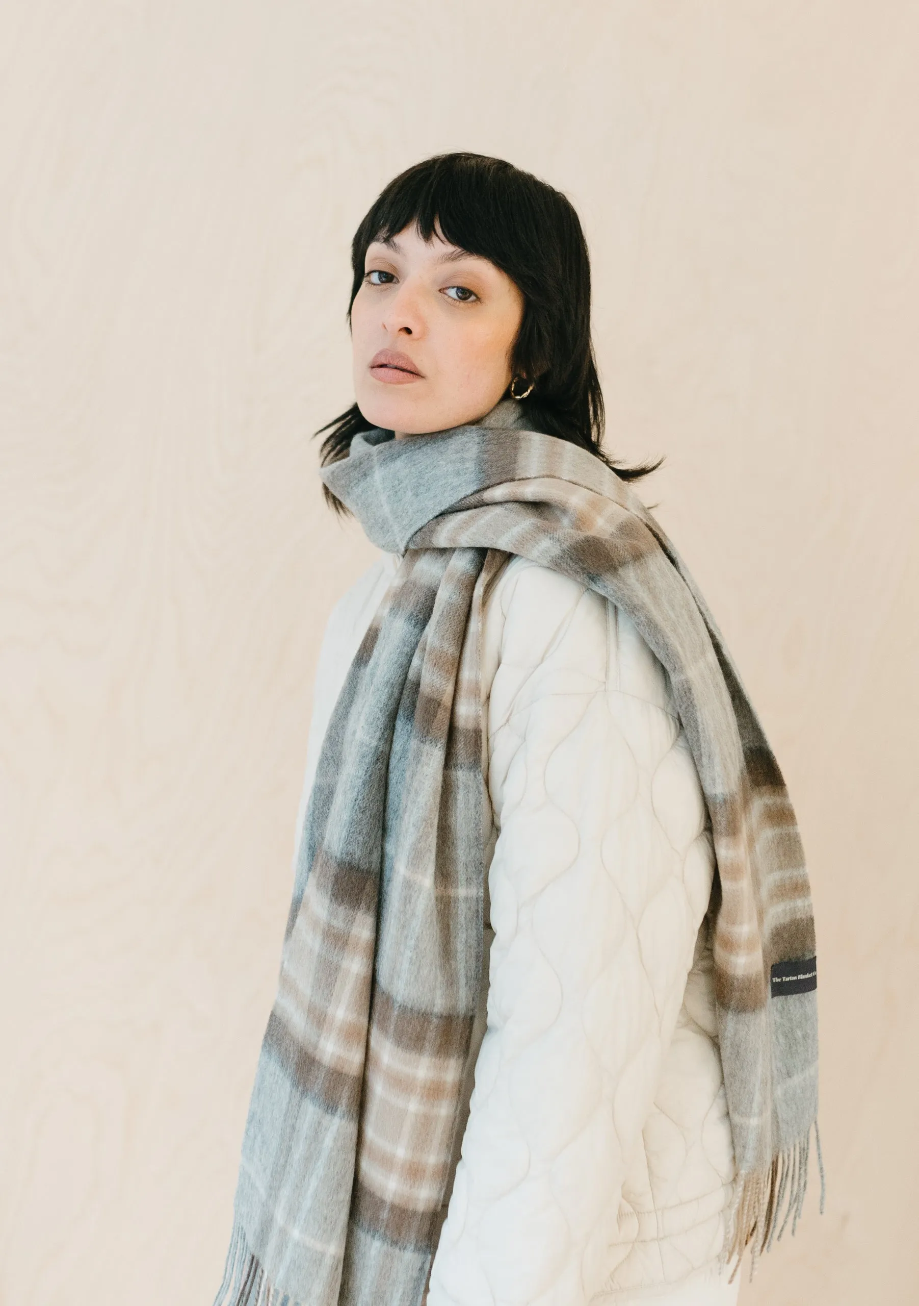 Lambswool Oversized Scarf in Mackellar Tartan