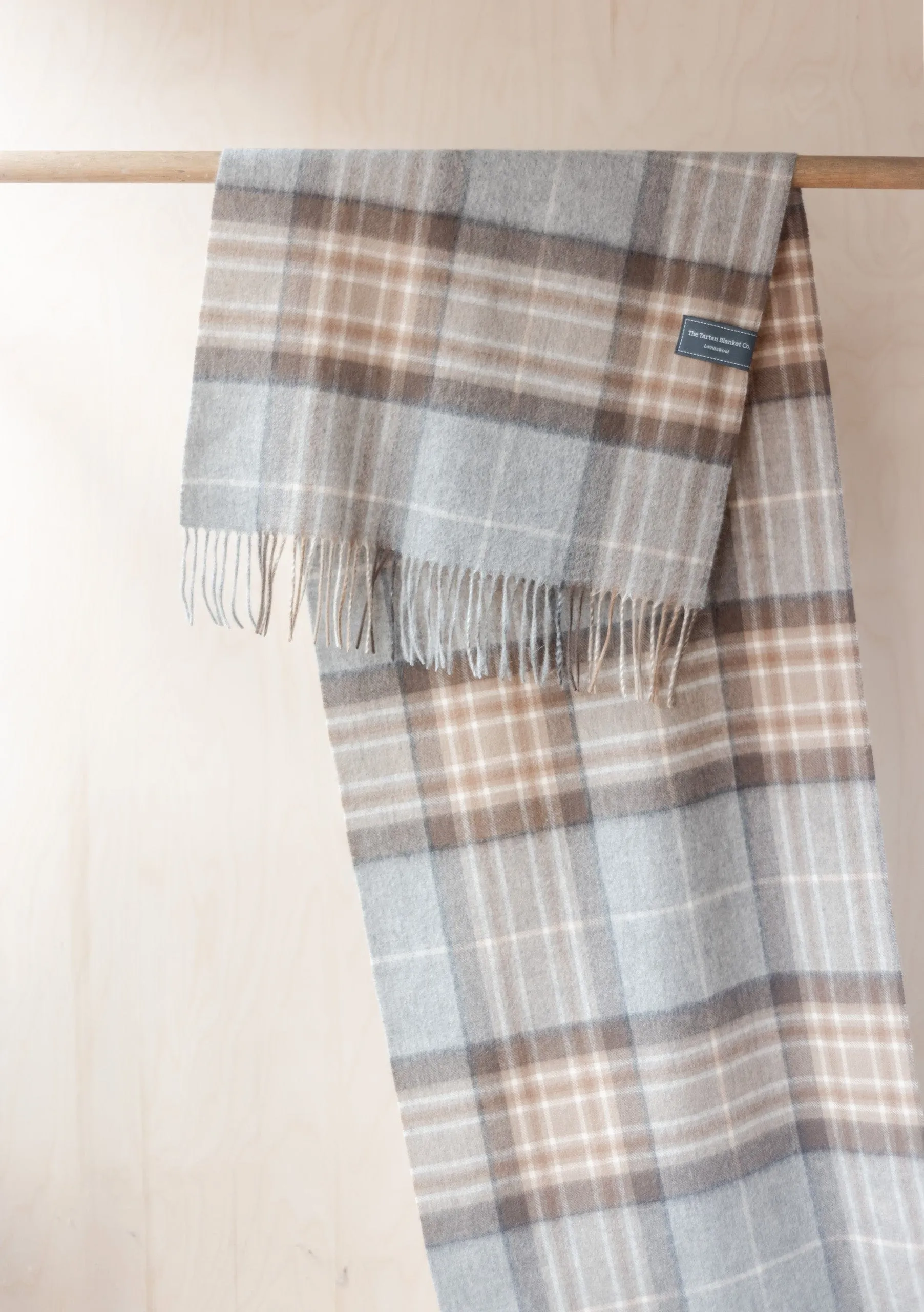 Lambswool Oversized Scarf in Mackellar Tartan