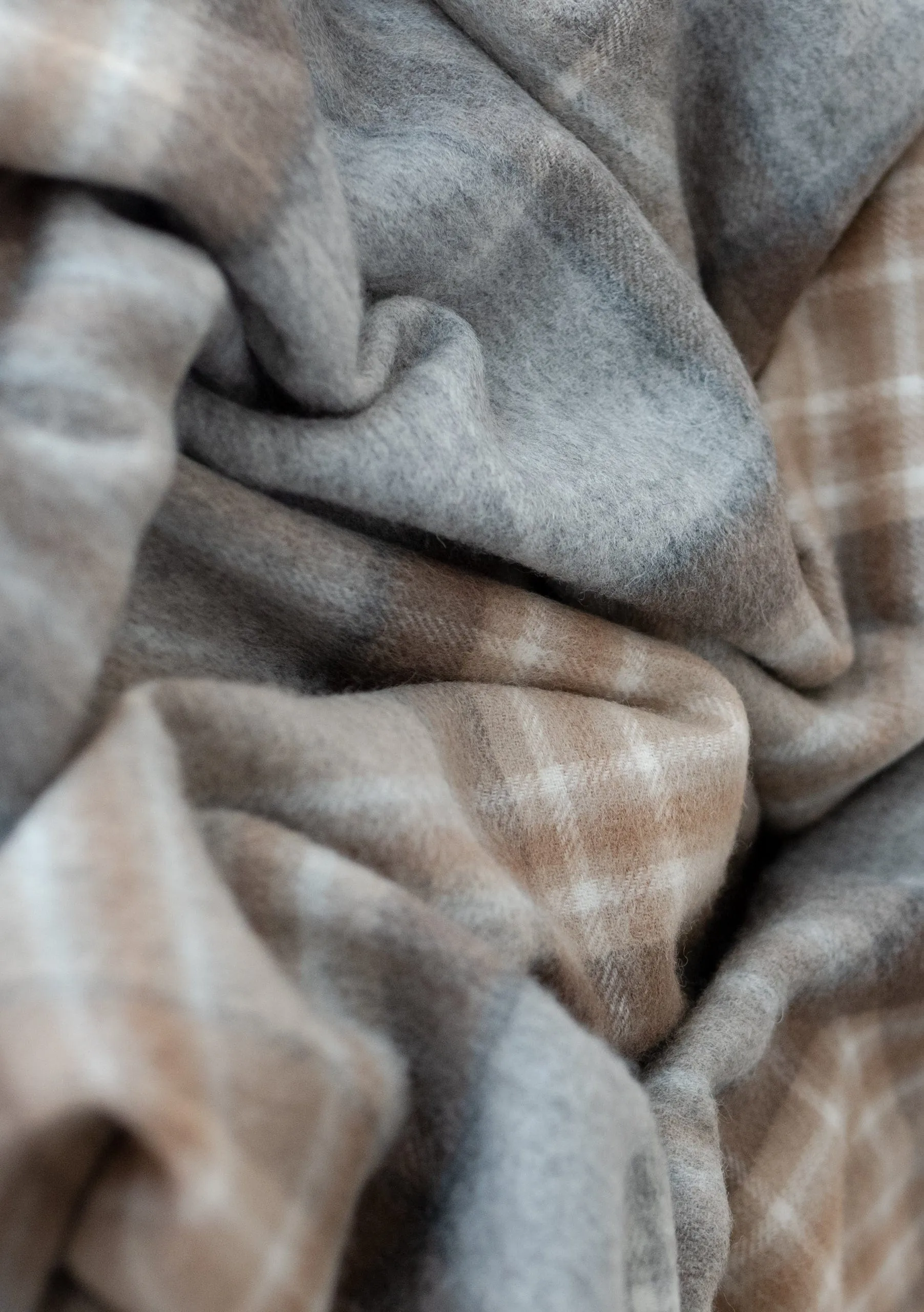 Lambswool Oversized Scarf in Mackellar Tartan