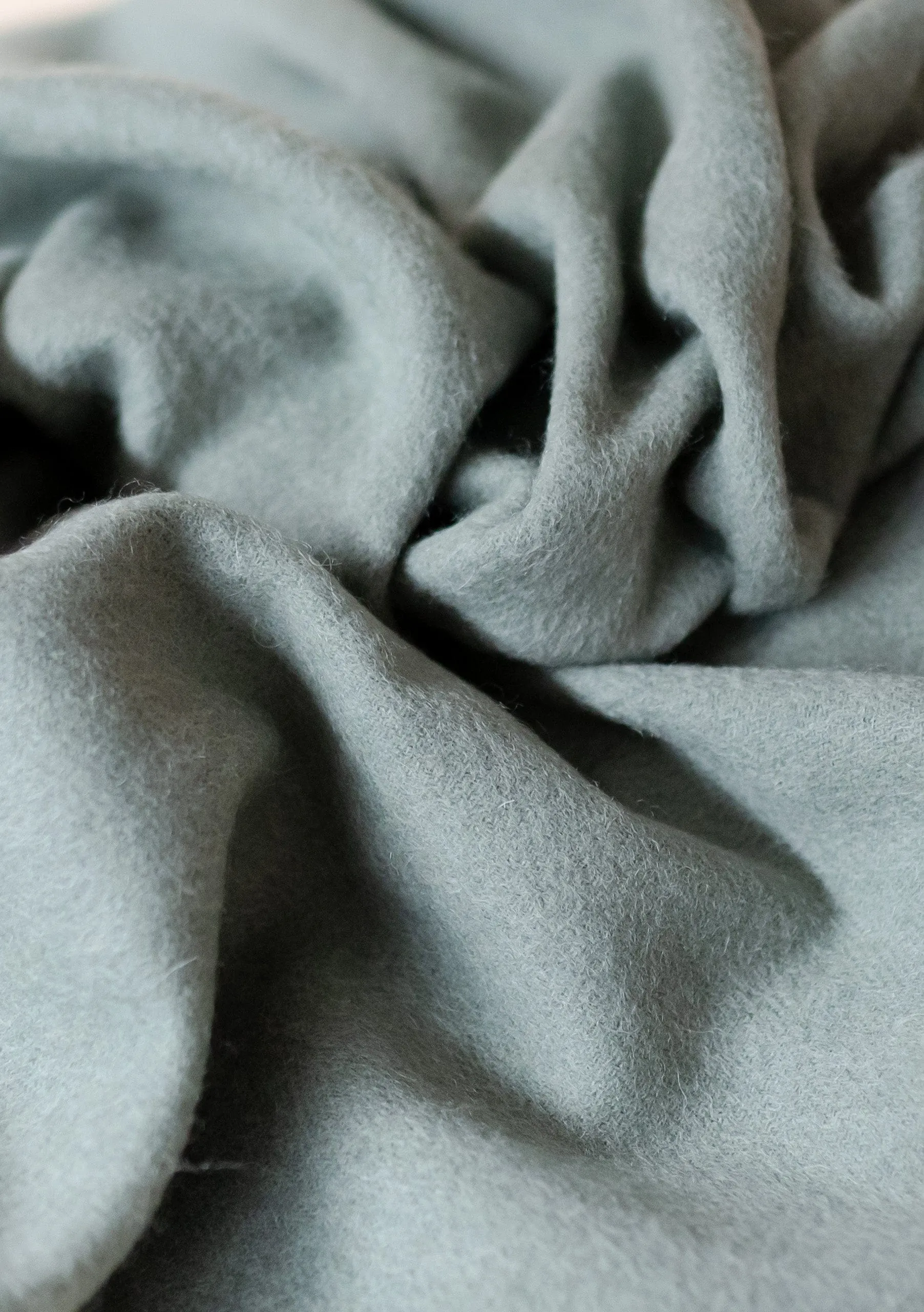 Lambswool Oversized Scarf In Sage Melange