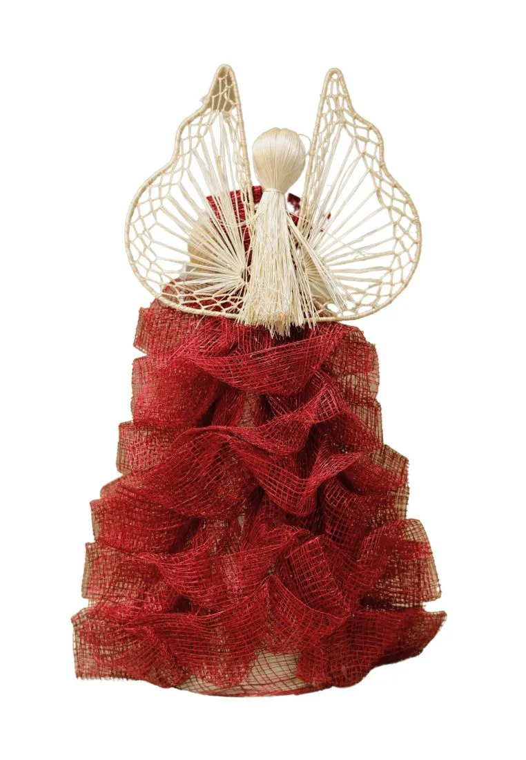 Landmark Abaca/Sinamay Angel With Ruffles