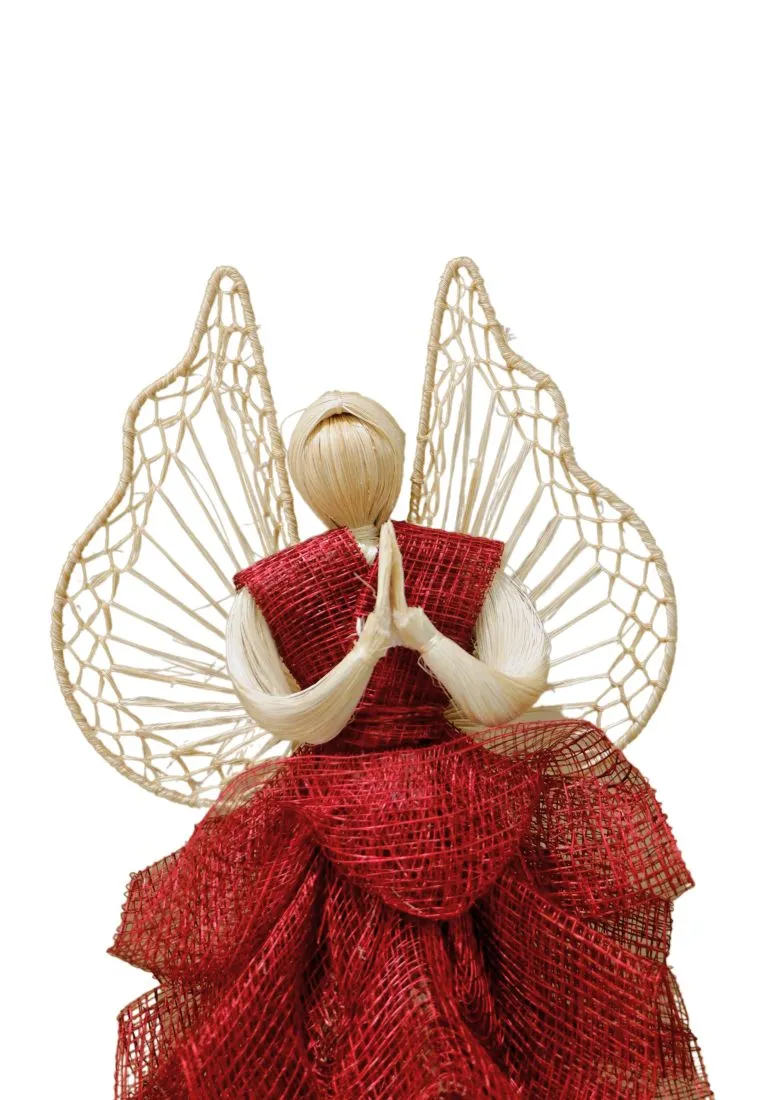 Landmark Abaca/Sinamay Angel With Ruffles