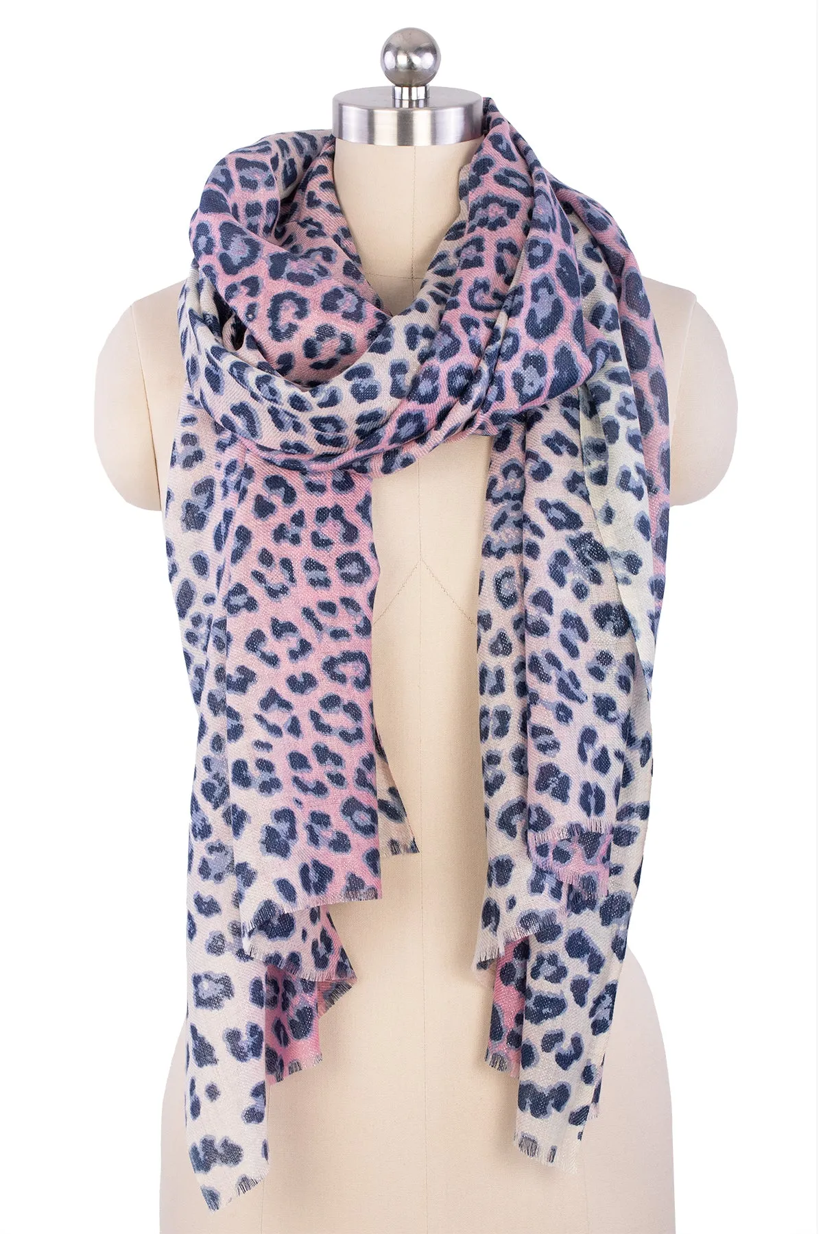 Leopard Heart Scarf Reversible