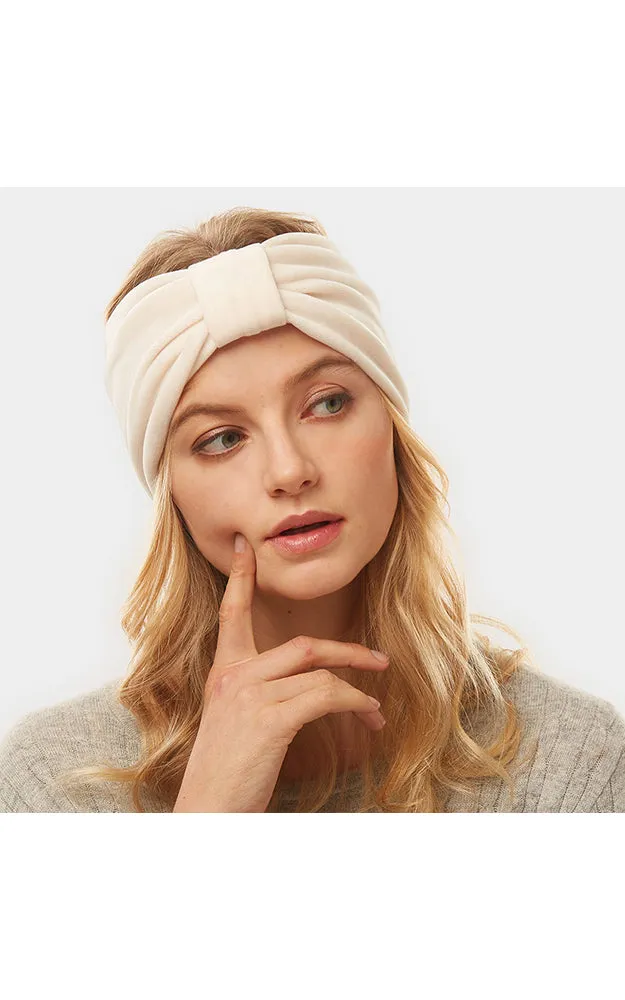 LHB013 Velvet Knotted Solid Headband