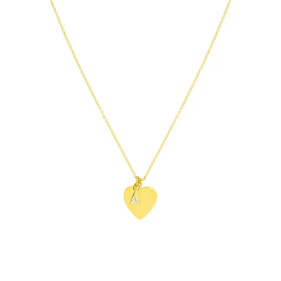 Love Token Initial Necklace