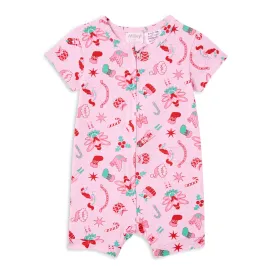 Milky Christmas Zip Romper