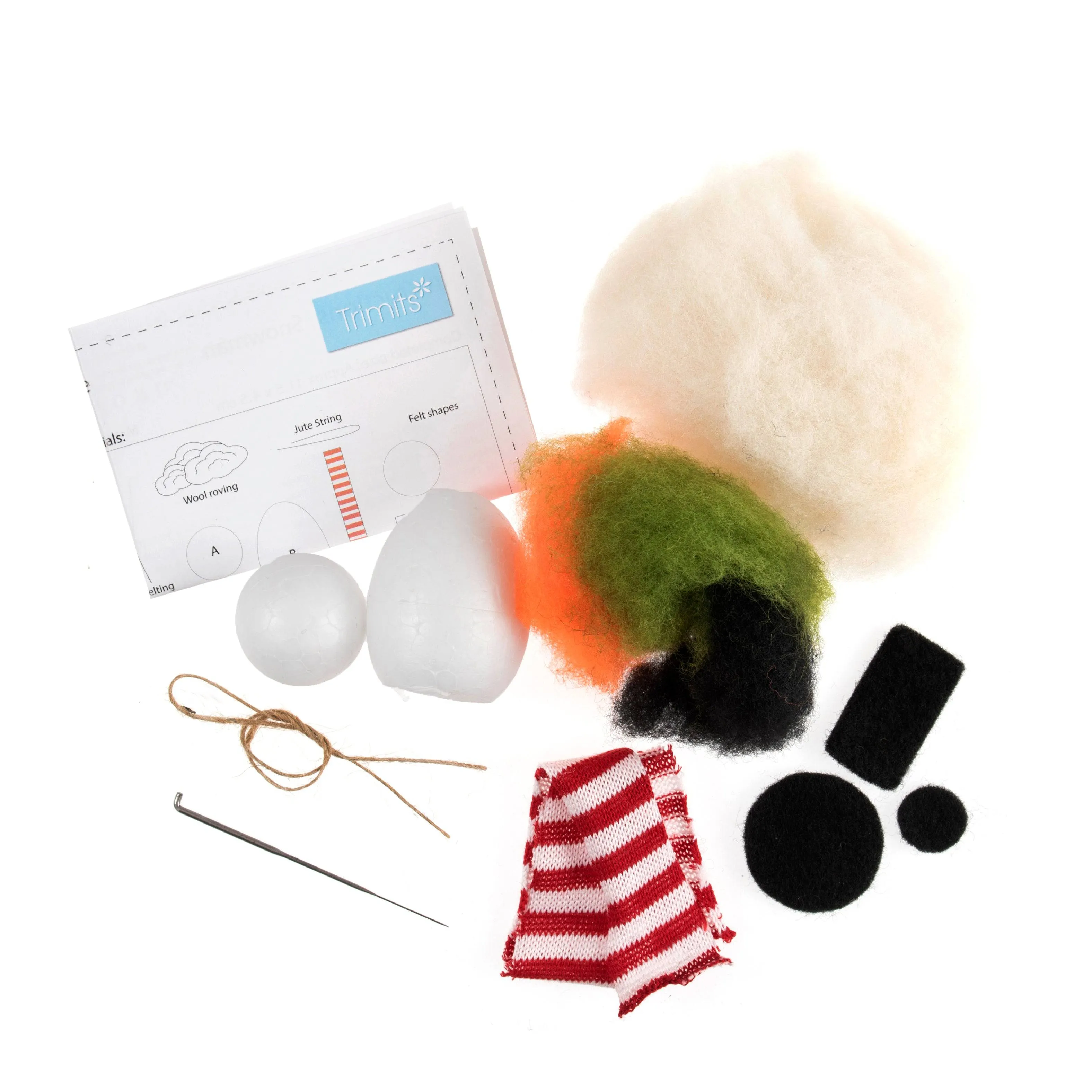Needle Felting Kit - SNOWMAN