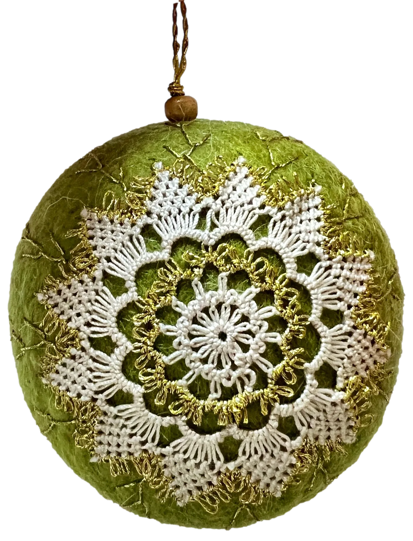 NEW! Felt Ornament Set with Lace