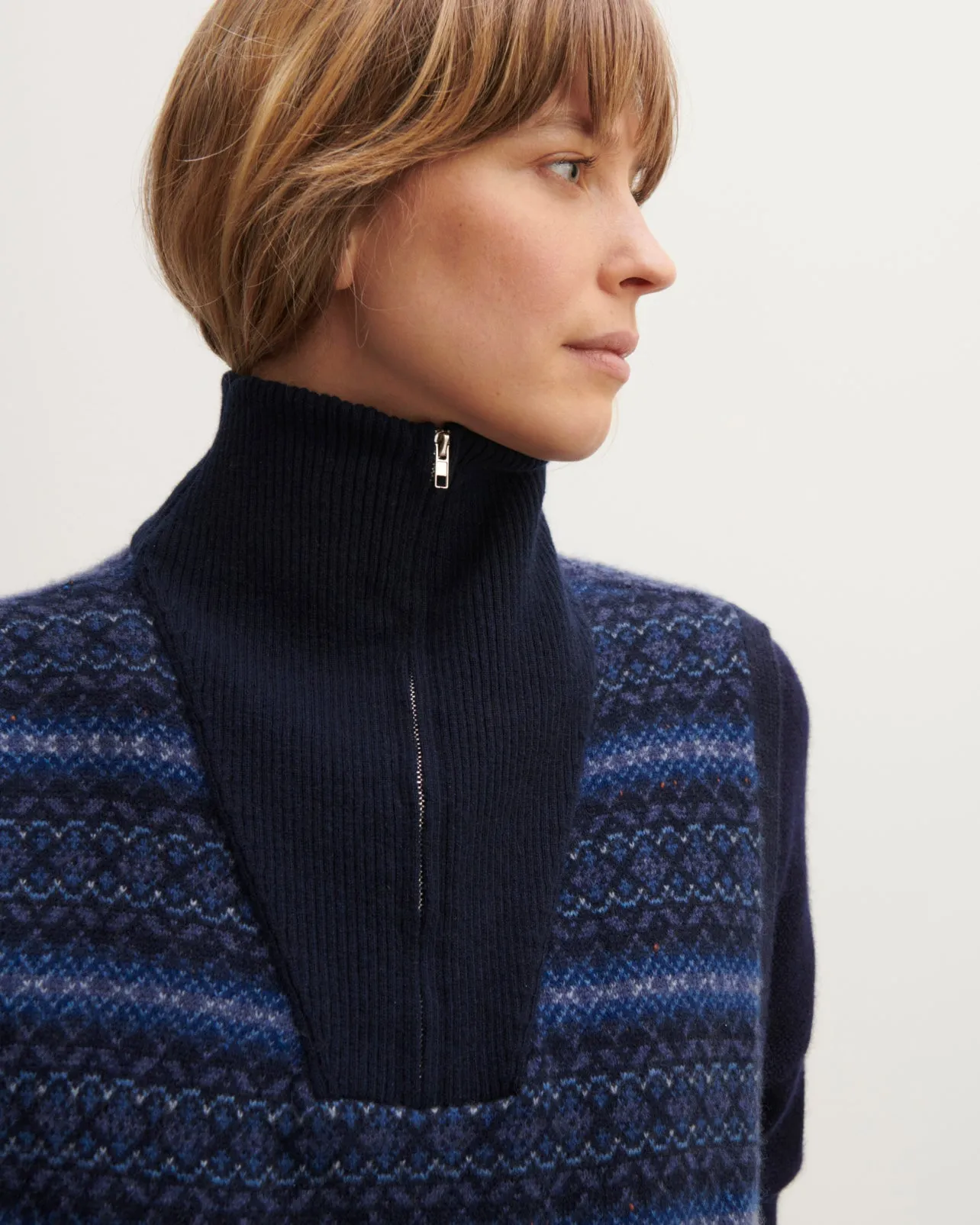 Plastron fairisle
