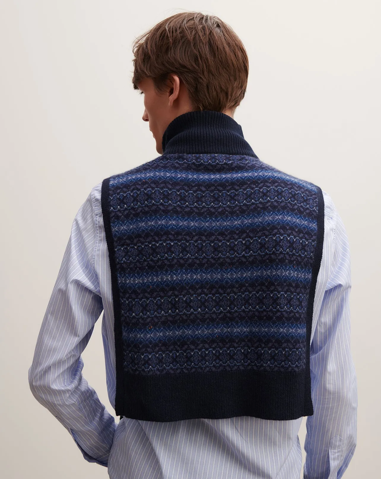 Plastron fairisle