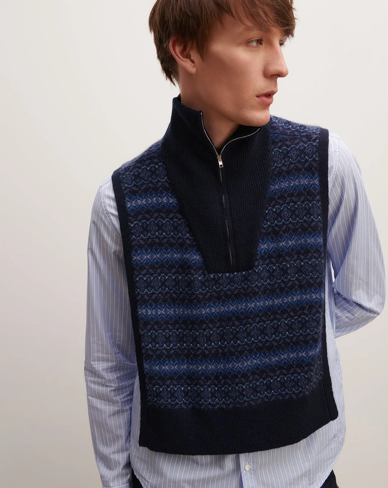 Plastron fairisle