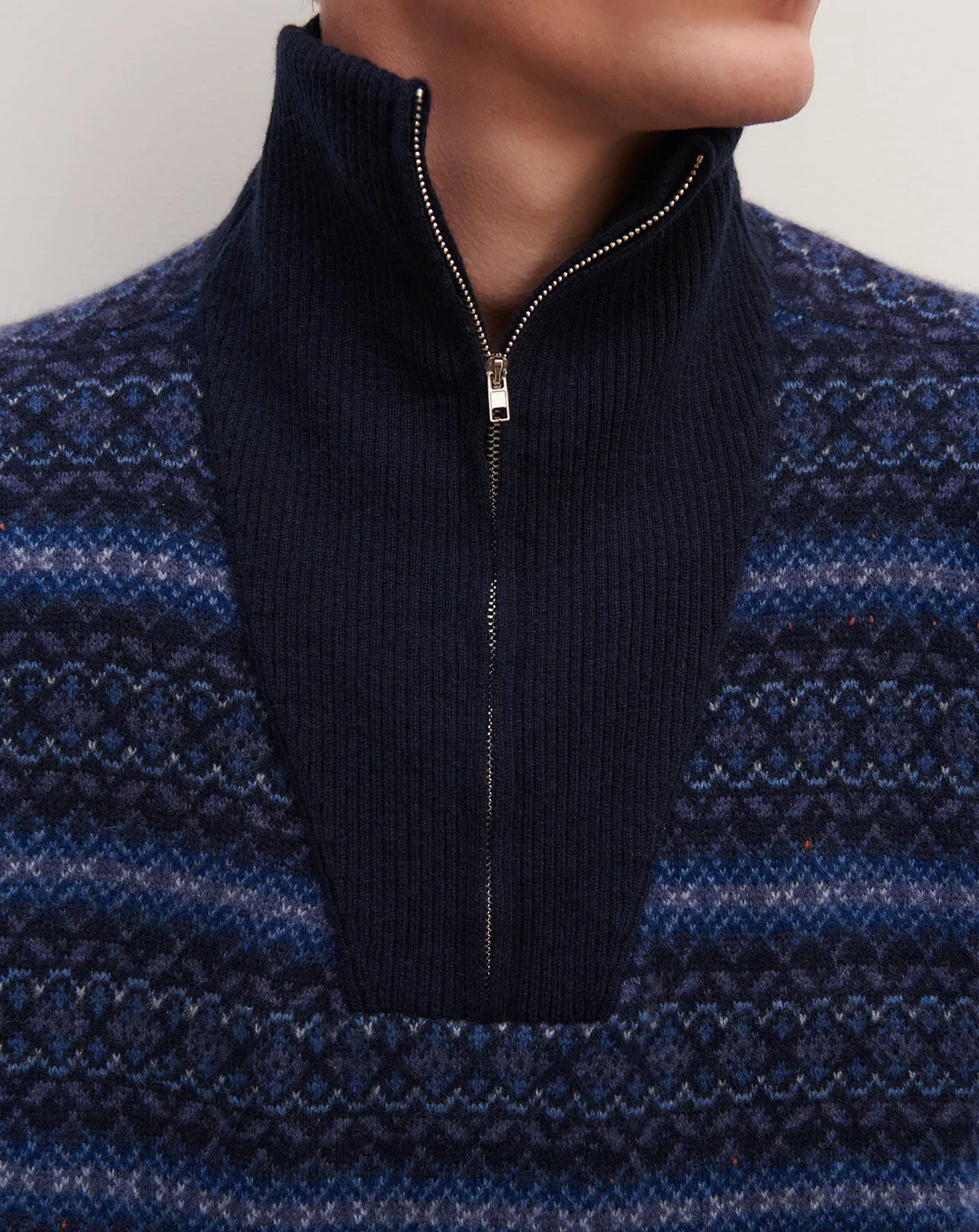 Plastron fairisle