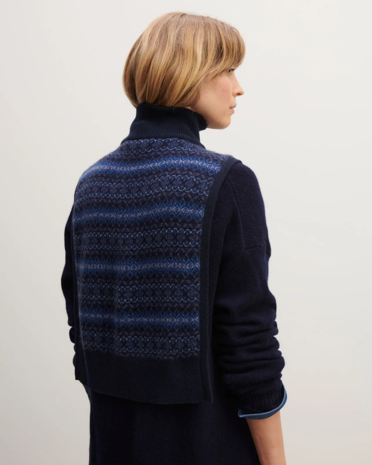 Plastron fairisle