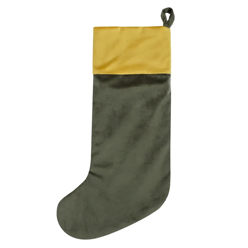 Showtime Printed Velvet Xmas Stocking Multicolour