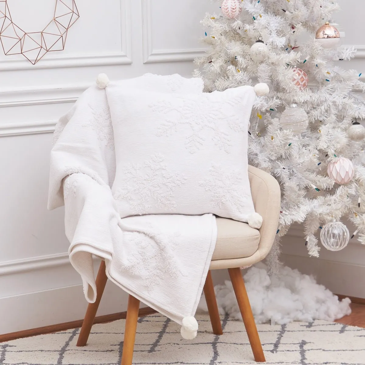 Snowflake Christmas Throw