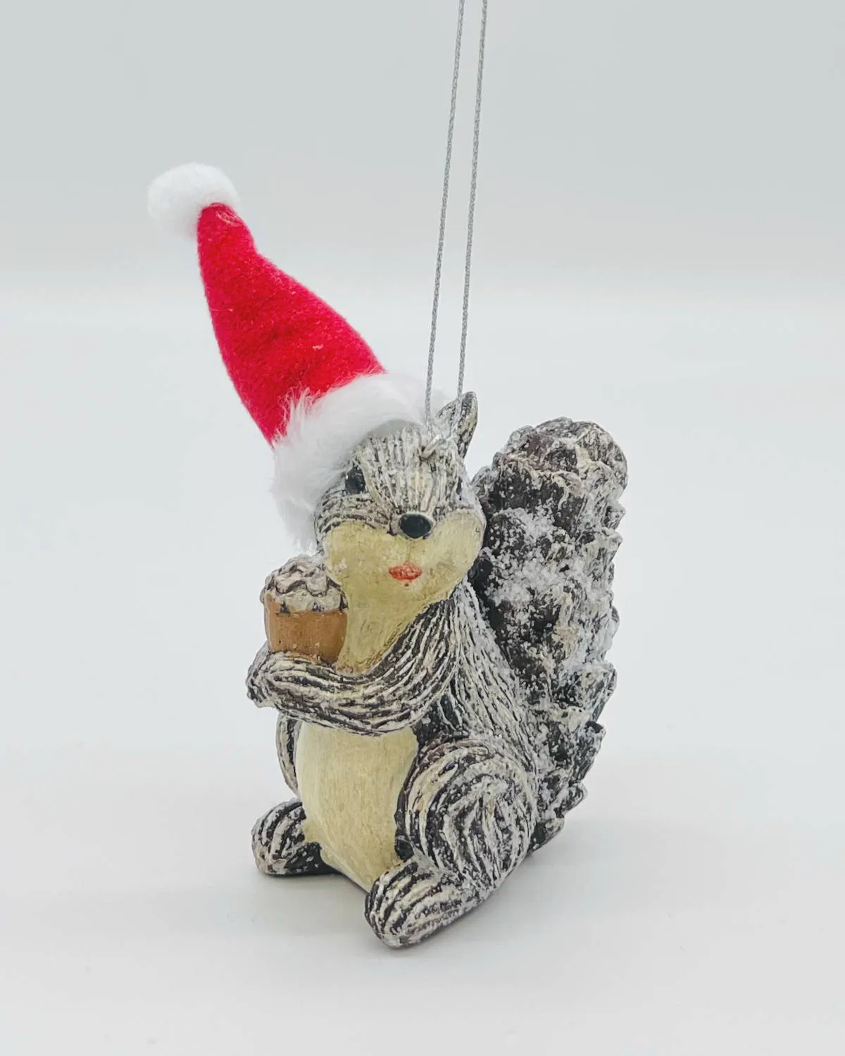 Sparkling squirrel Christmas Ornaments