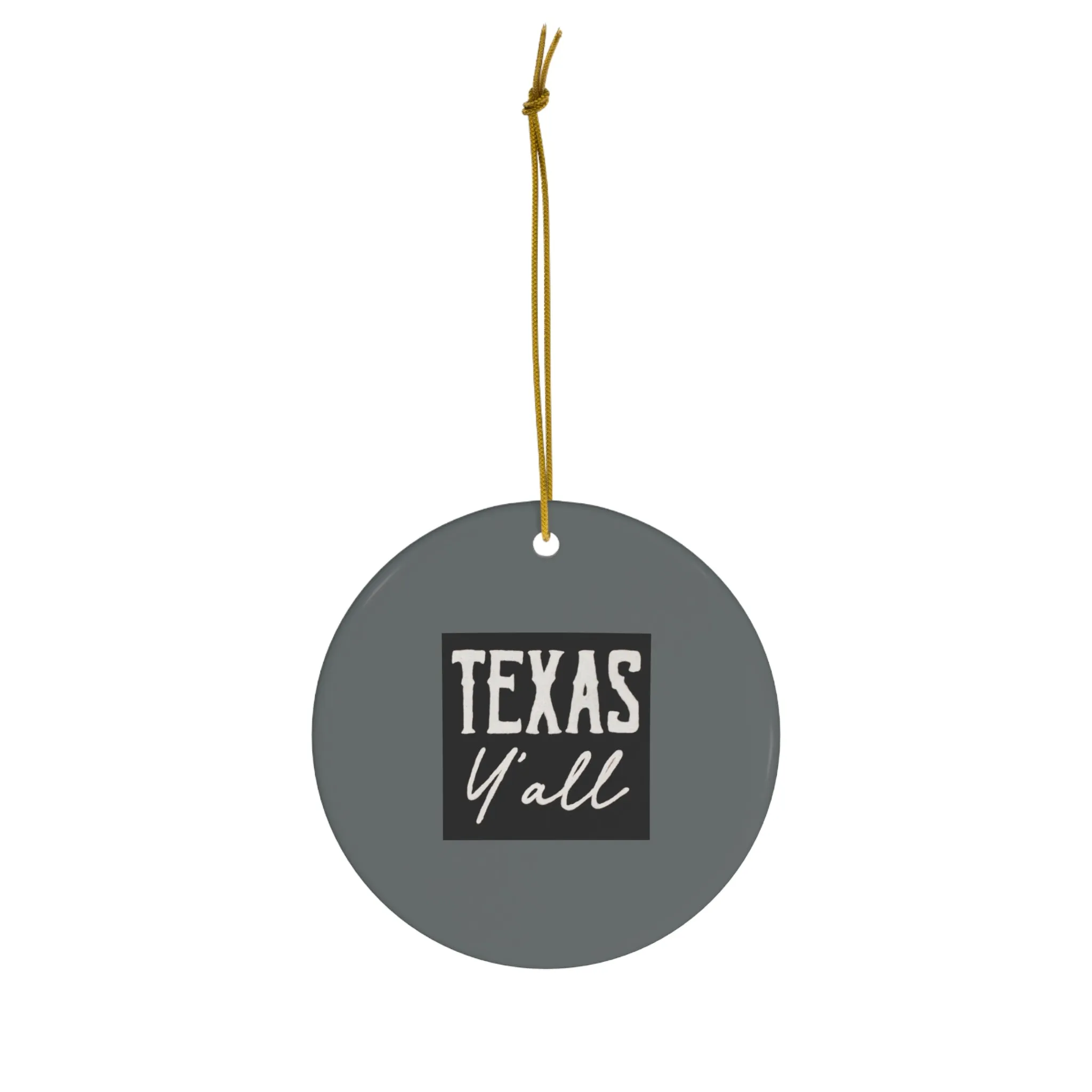 Texas Y’all Ceramic Ornament, 1-Pack