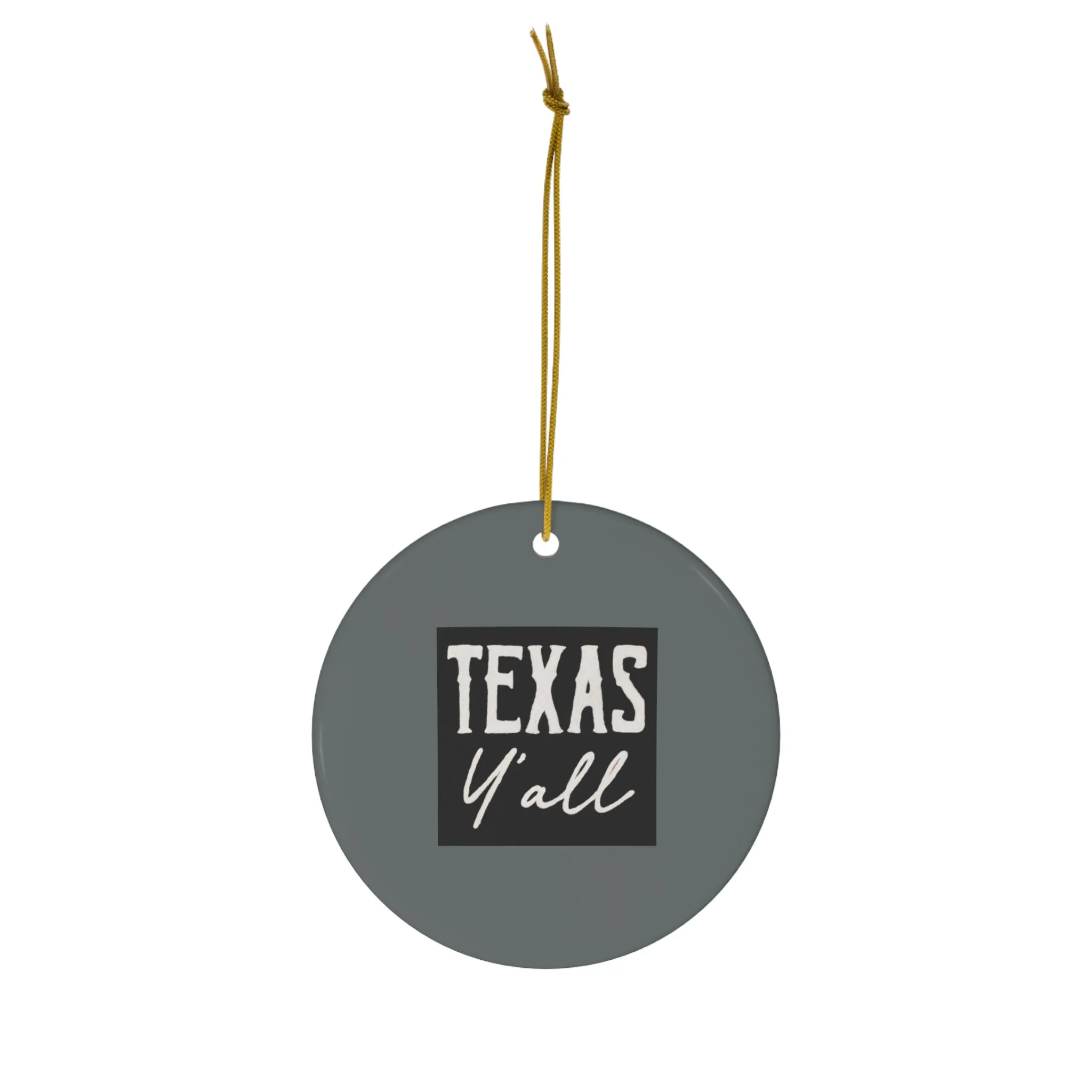 Texas Y’all Ceramic Ornament, 1-Pack